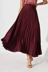 Midi Pleated Skirt