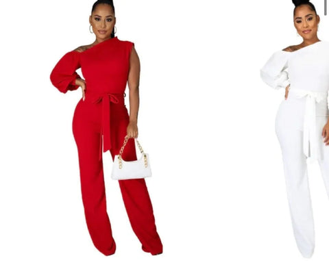 One Shoulder Jumpsuit