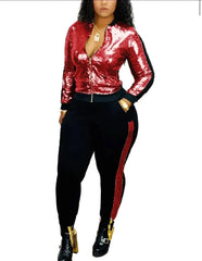 Glitter Metallic Jacket and Pant