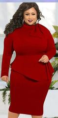 Peplum Patchwork Bodycon Midi Dresses For Women
