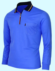 Long Sleeve Polo Shirt With Pocket