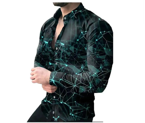 Green Men Dress Shirt