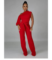 One Shoulder Jumpsuit