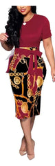 Party Floral Cocktail Dress With Zipper.