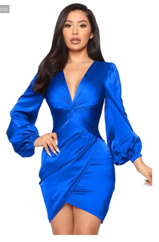 Blue vening Wedding Midi Dress.
