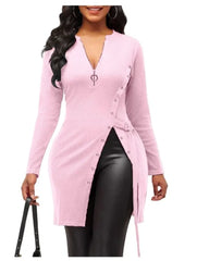 Sexy Asymmetrical Blouse Top
