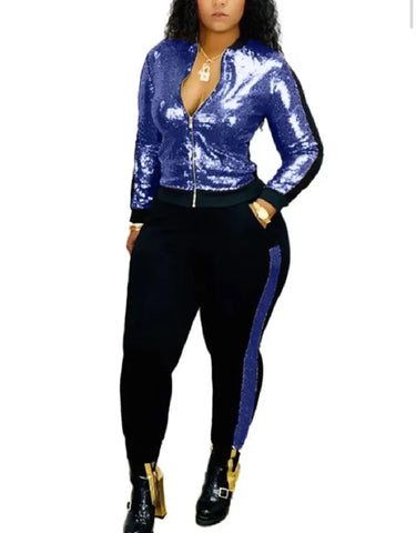 Glitter Metallic Jacket and Pant